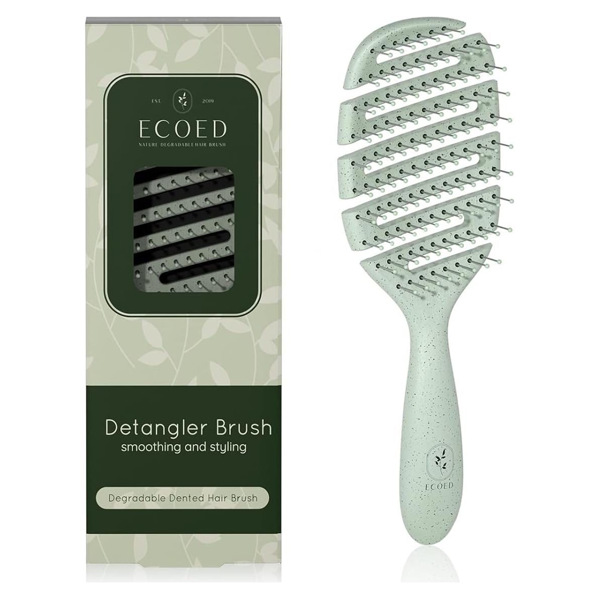 Cepillo Desenredante Ventilado Ecoed Verde para Cabello