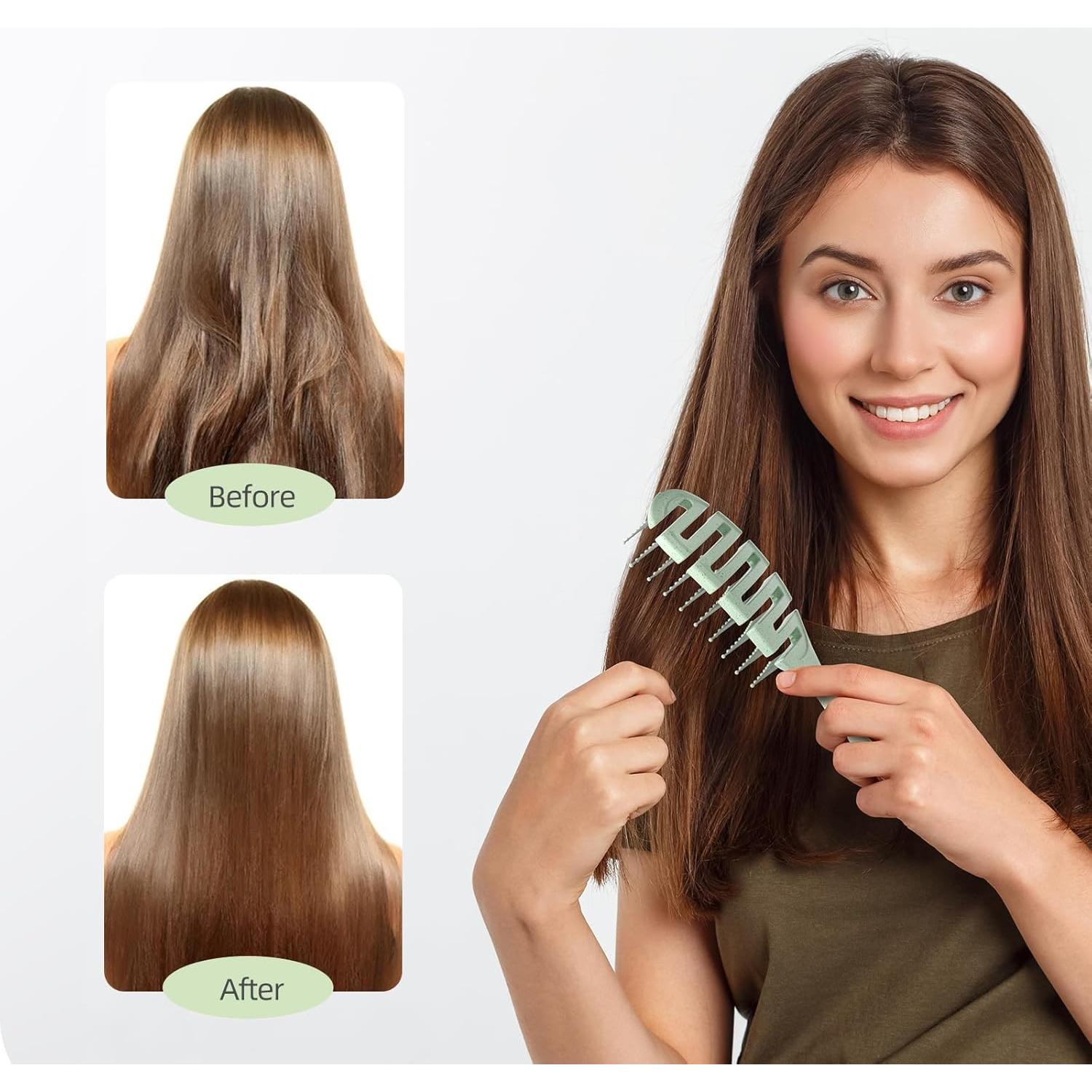 Cepillo Desenredante Ventilado Ecoed Verde para Cabello