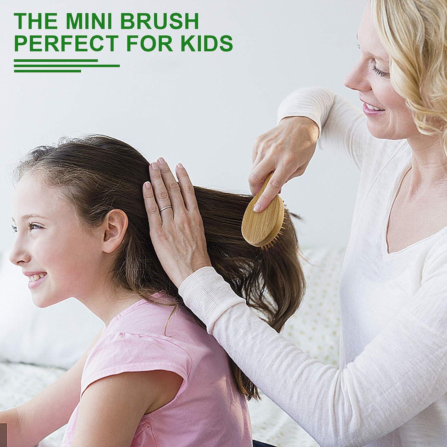 Set de 2 Cepillos Mini Desenredantes de Bambú MRD - Viaje