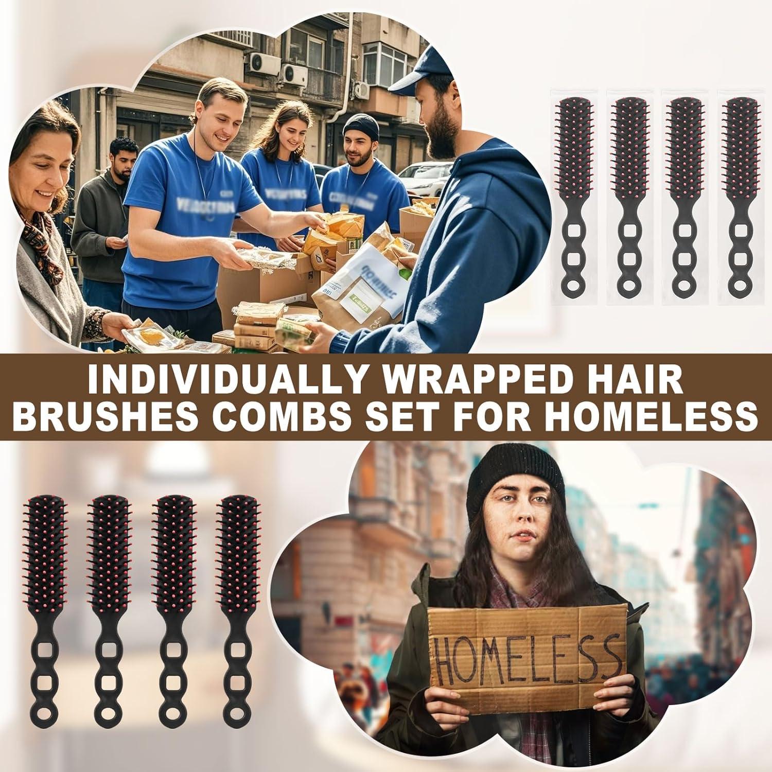 Cepillos de cabello Skourvut 72 PCS envueltos individualmente