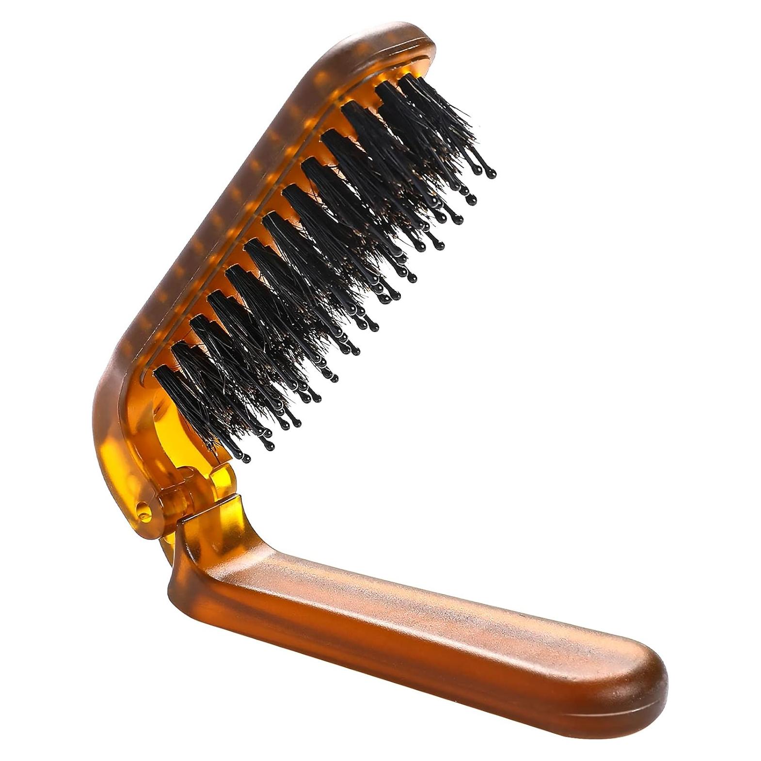 Cepillo de Pelo Plegable MOZEAT LENS Ámbar 17.5x2.5 cm