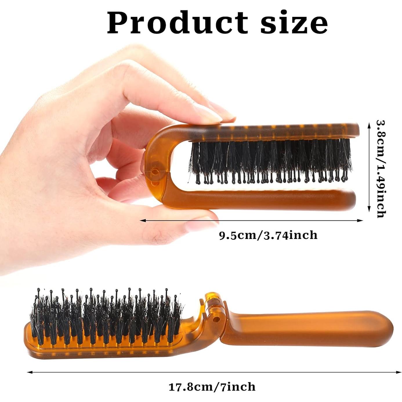 Cepillo de Pelo Plegable MOZEAT LENS Ámbar 17.5x2.5 cm