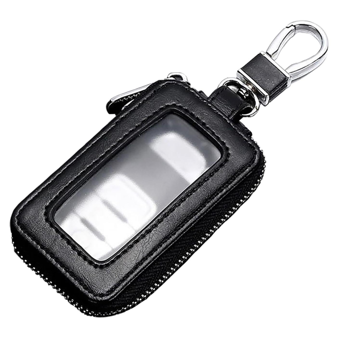 Funda de Llave de Coche vvag de Cuero Genuino Universal Negra