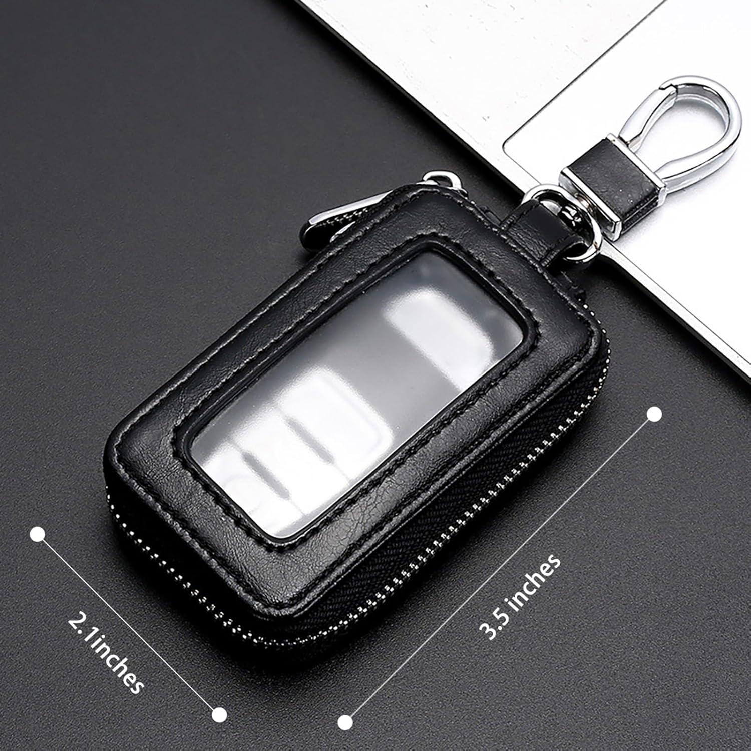 Funda de Llave de Coche vvag de Cuero Genuino Universal Negra