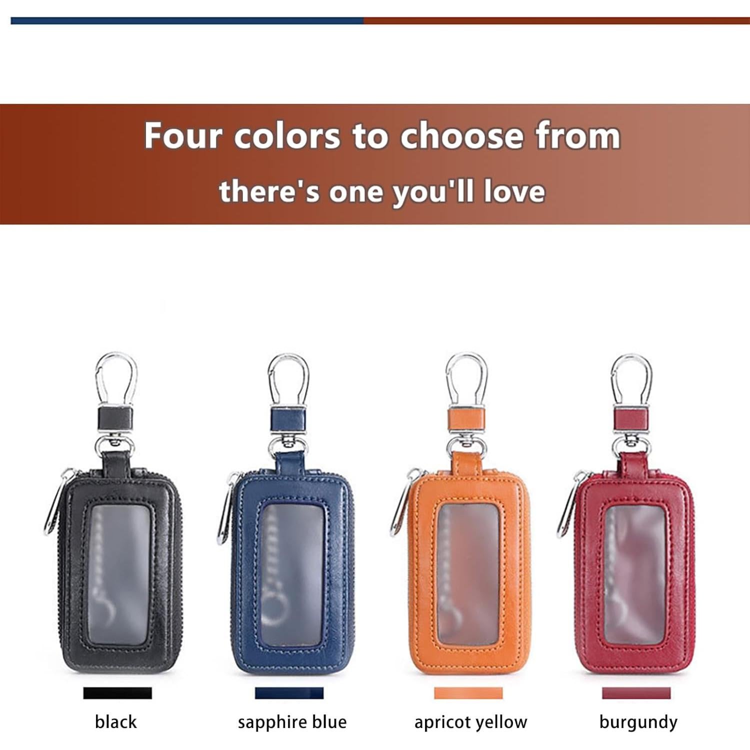 Funda de Llave de Coche vvag de Cuero Genuino Universal Negra