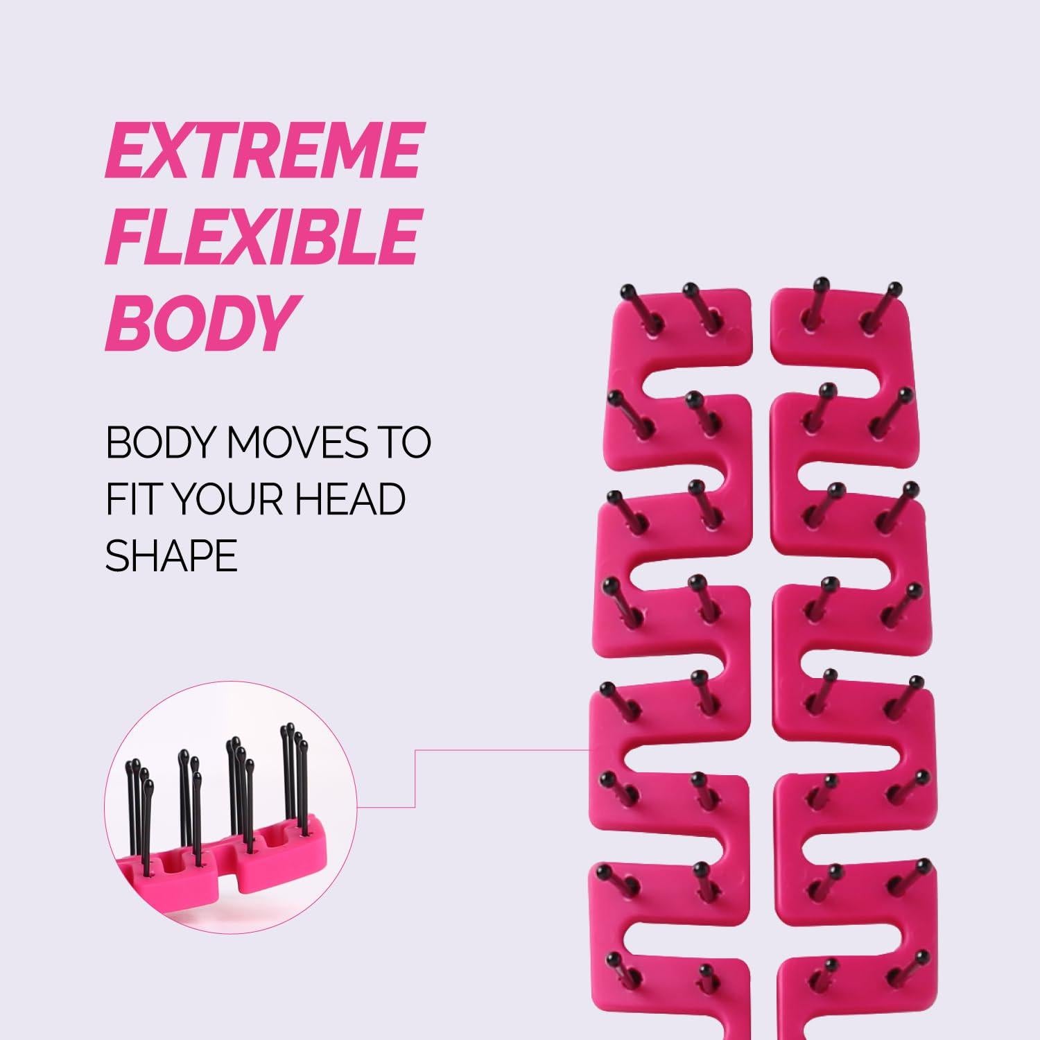 Cepillo de Pelo Plegable F3 Systems con Espejo Compacto 24.89cm