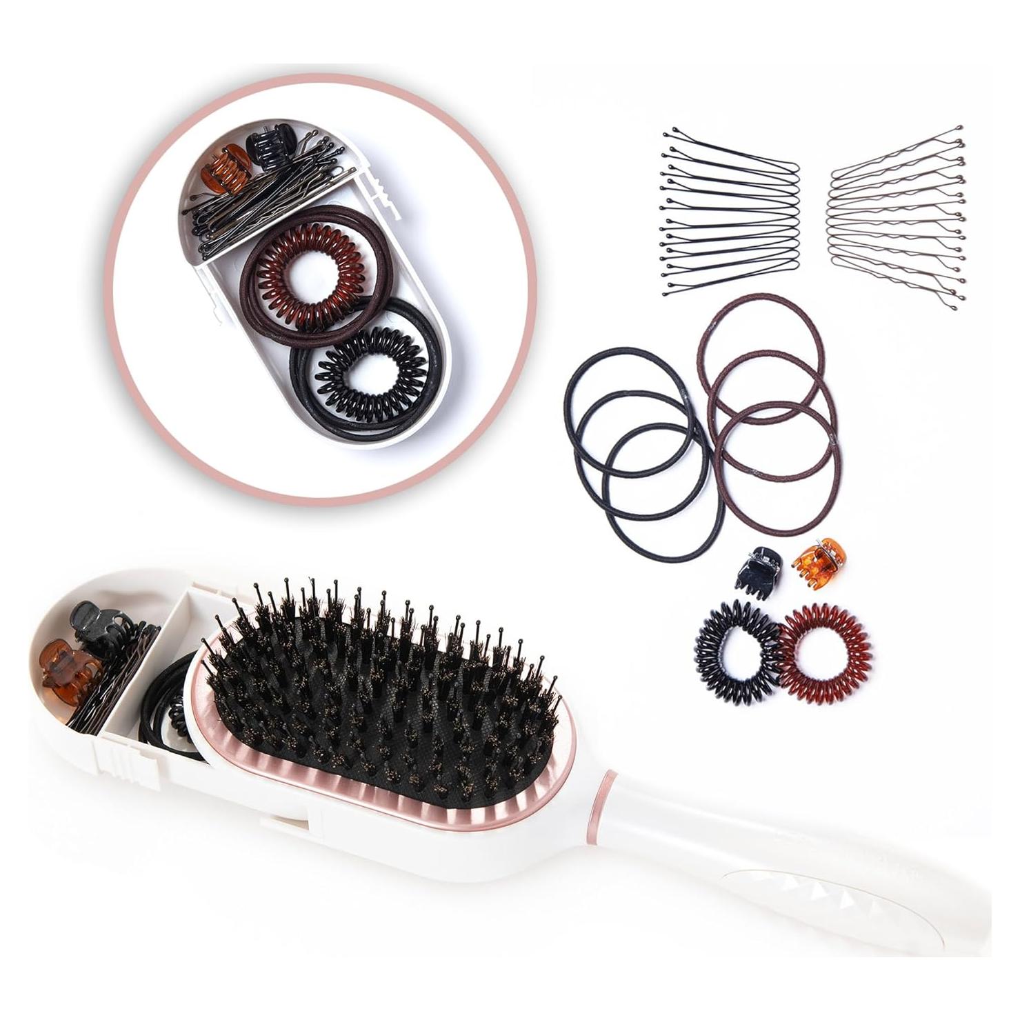 Cepillo de Viaje BeautyHak PAK con 30 Accesorios - Antiestático