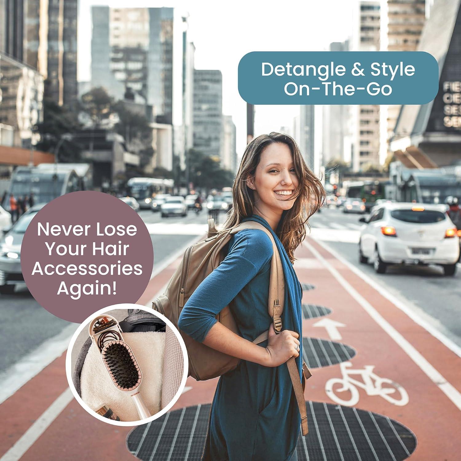 Cepillo de Viaje BeautyHak PAK con 30 Accesorios - Antiestático