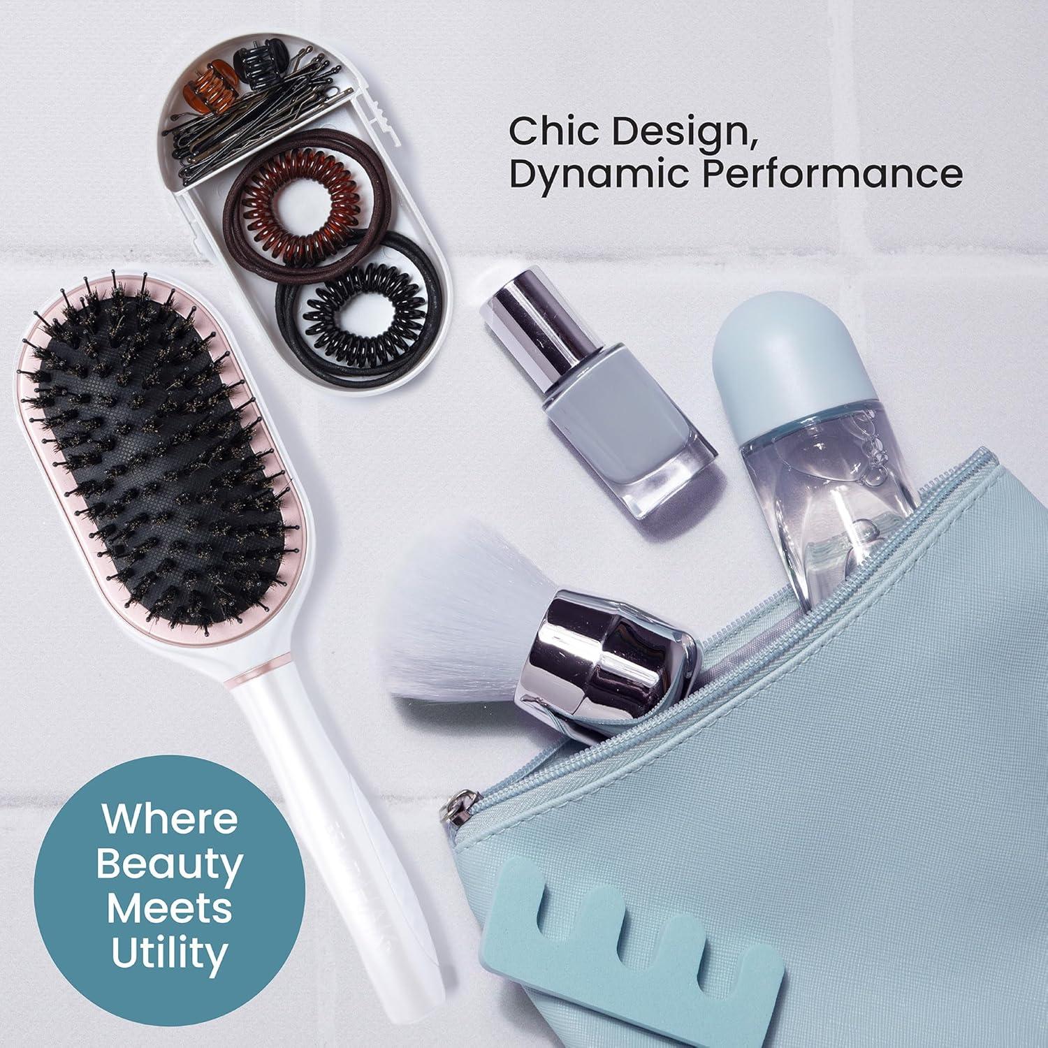 Cepillo de Viaje BeautyHak PAK con 30 Accesorios - Antiestático
