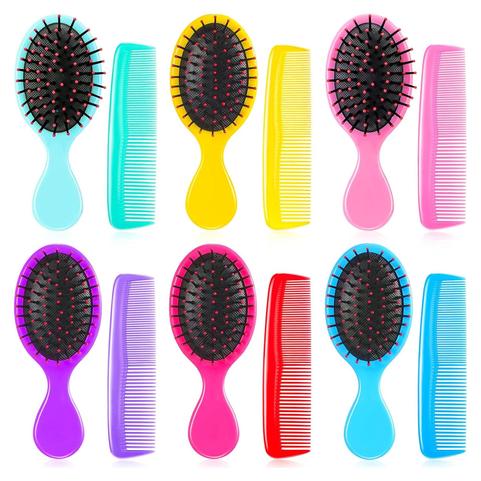 Set de 12 Cepillos y Peines de Viaje Epakh - Colores Elegantes
