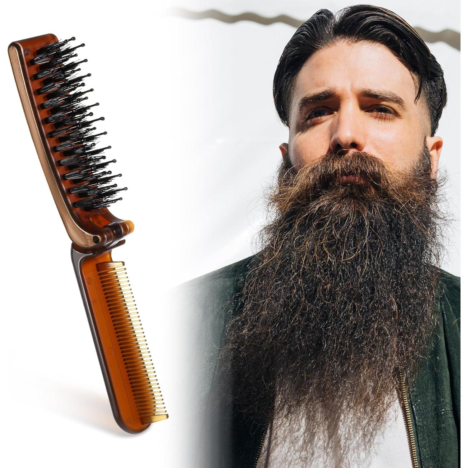 Cepillo de Pelo Plegable MOZEAT LENS 2 Piezas Ámbar