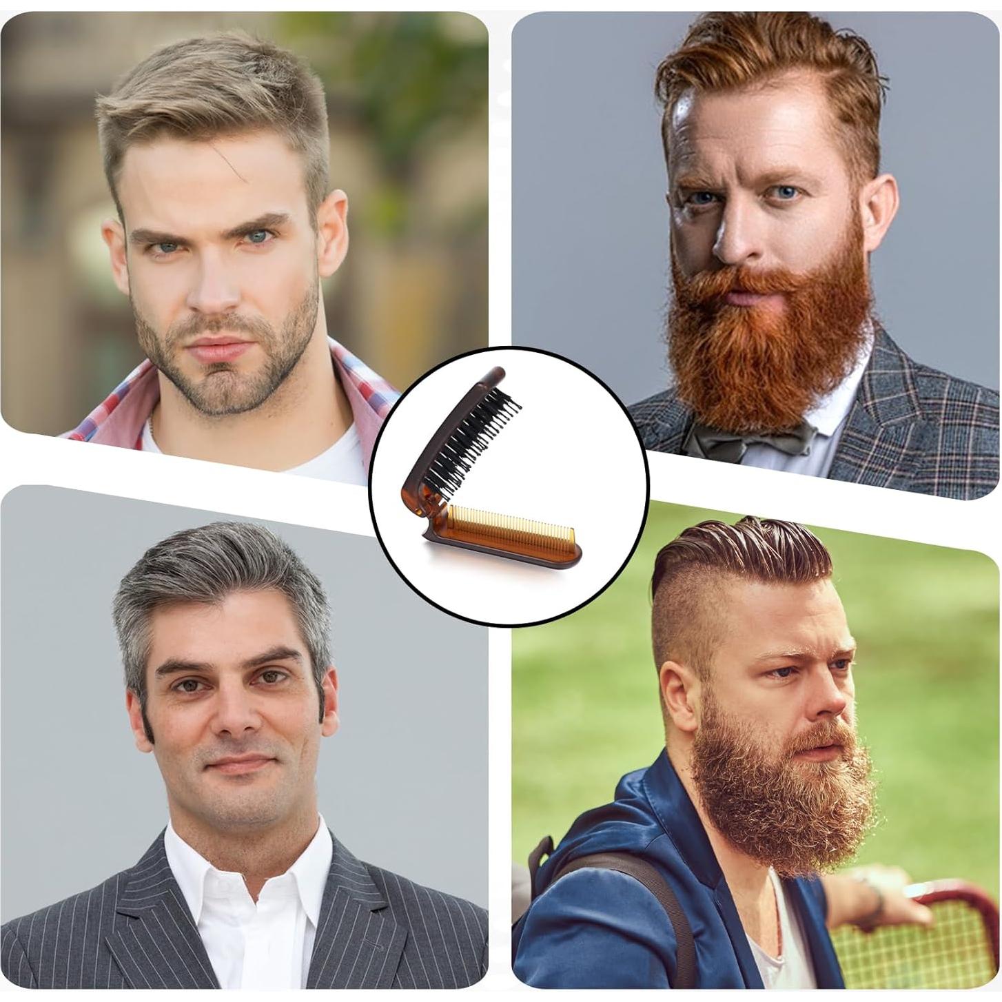 Cepillo de Pelo Plegable MOZEAT LENS 2 Piezas Ámbar