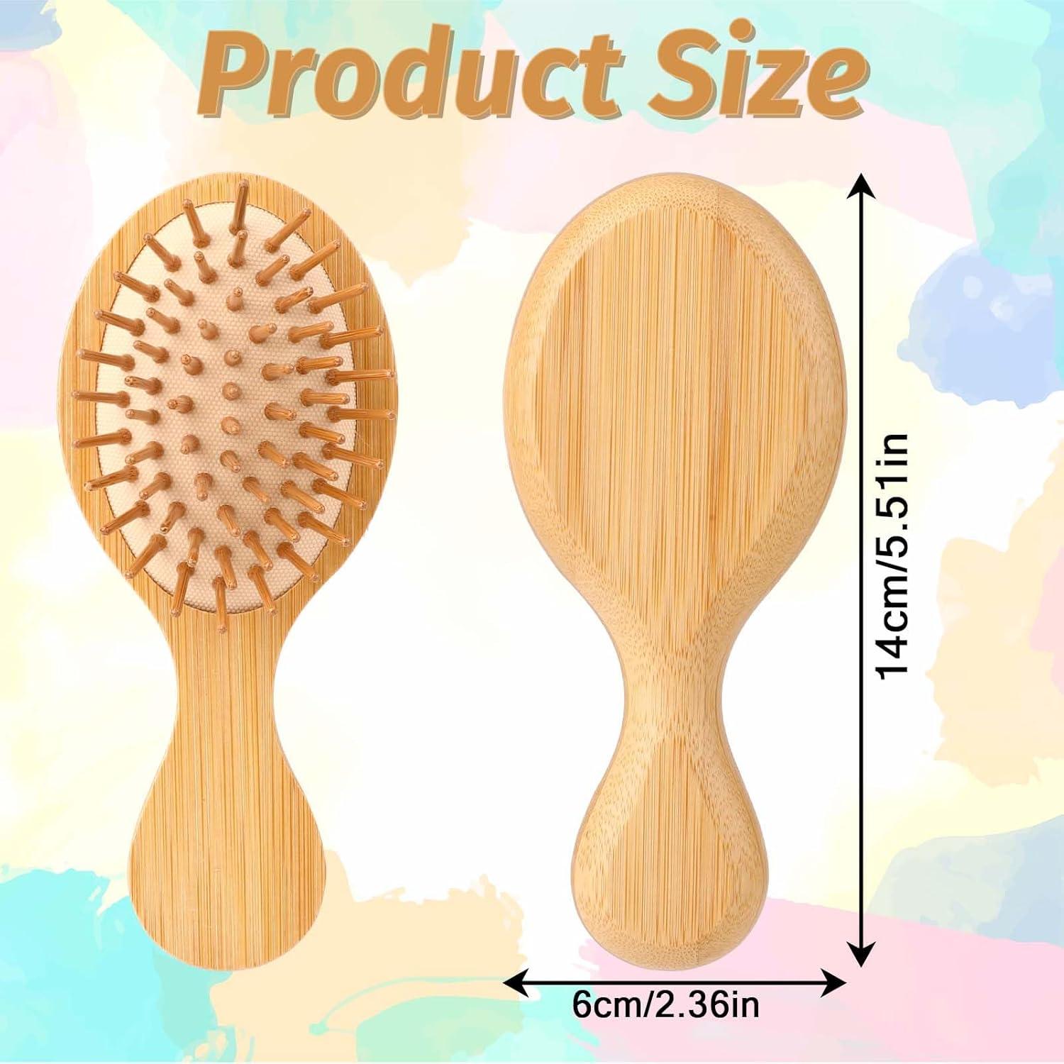 Cepillo Desenredante de Bambú Natural MOZEAT LENS 14x6cm