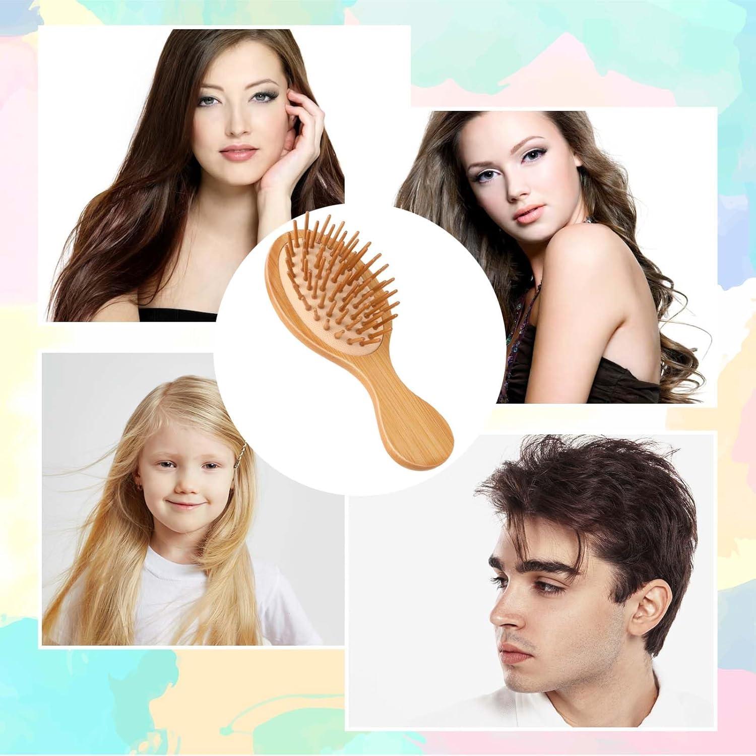 Cepillo Desenredante de Bambú Natural MOZEAT LENS 14x6cm