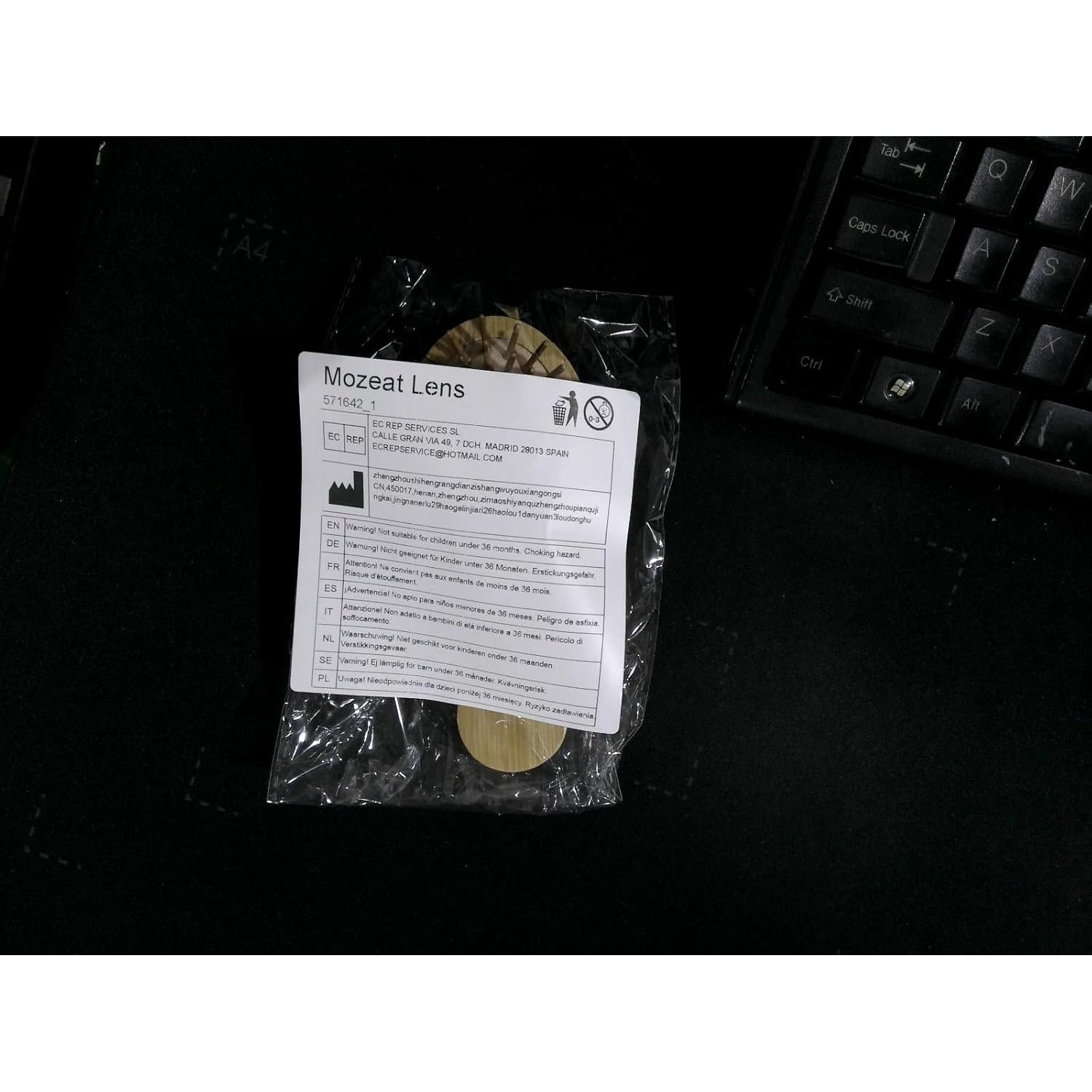 Cepillo Desenredante de Bambú Natural MOZEAT LENS 14x6cm