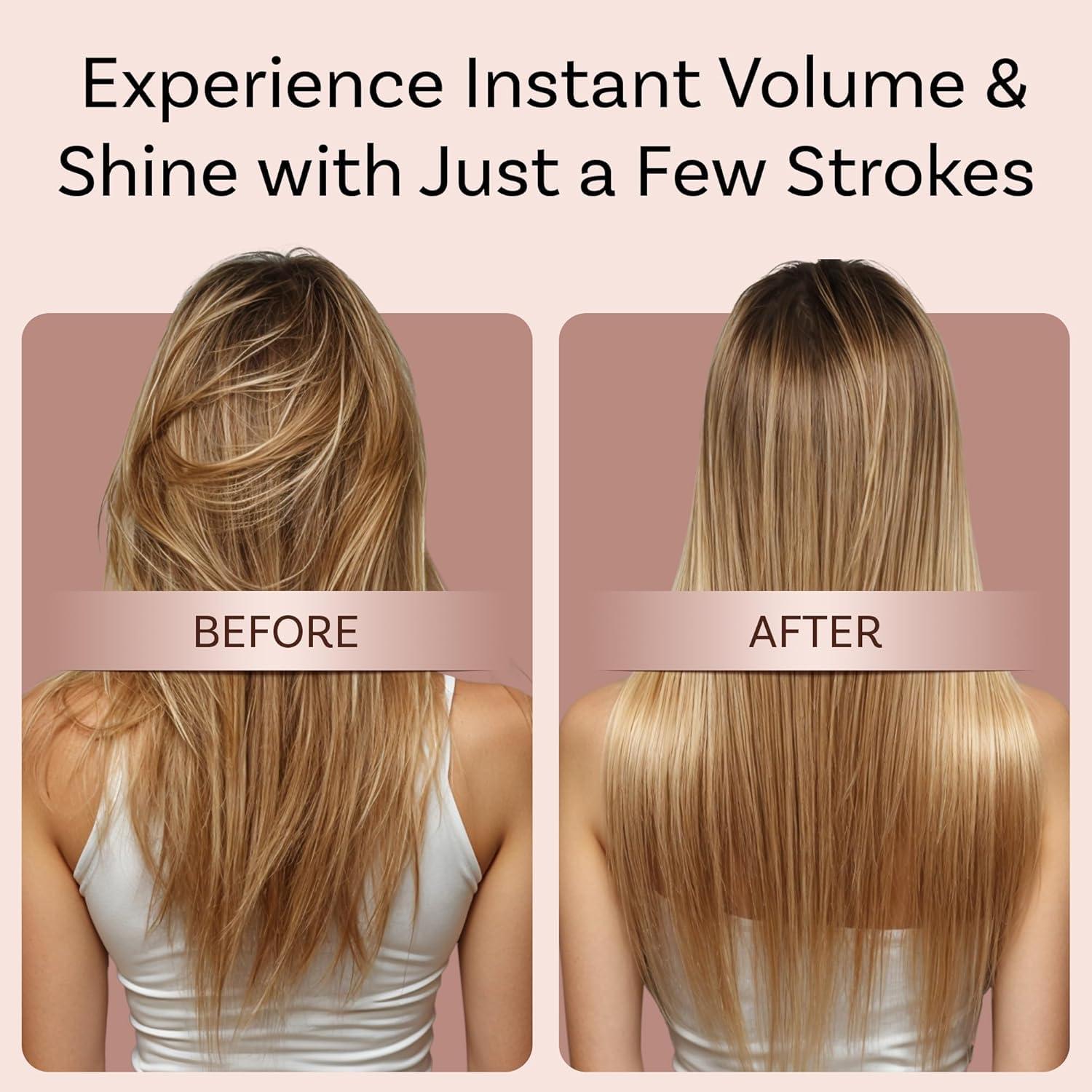 Cepillo Ventilado Desenredante Lily England Oro Rosa 24x6cm