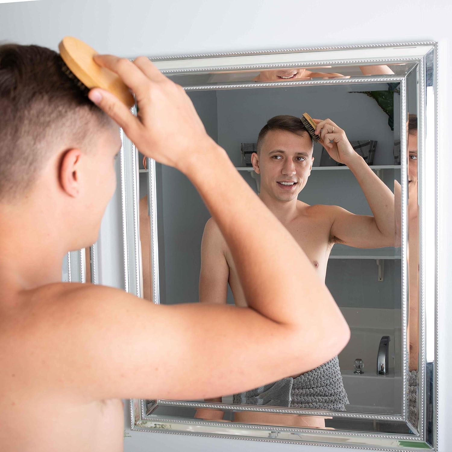 Cepillo de Cerda de Jabalí GranNaturals para Barba y Cabello