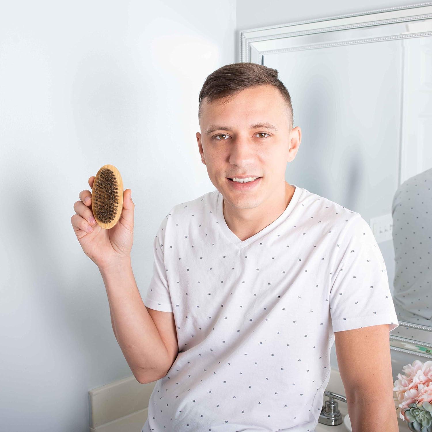 Cepillo de Cerda de Jabalí GranNaturals para Barba y Cabello