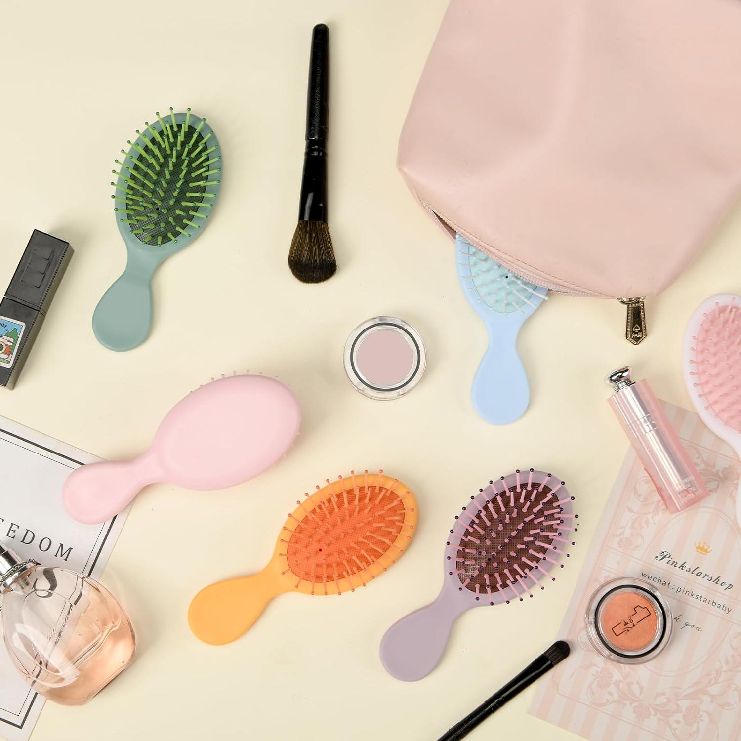 Paquete de 12 Mini Cepillos Desenredantes ANABIUP para Cabello