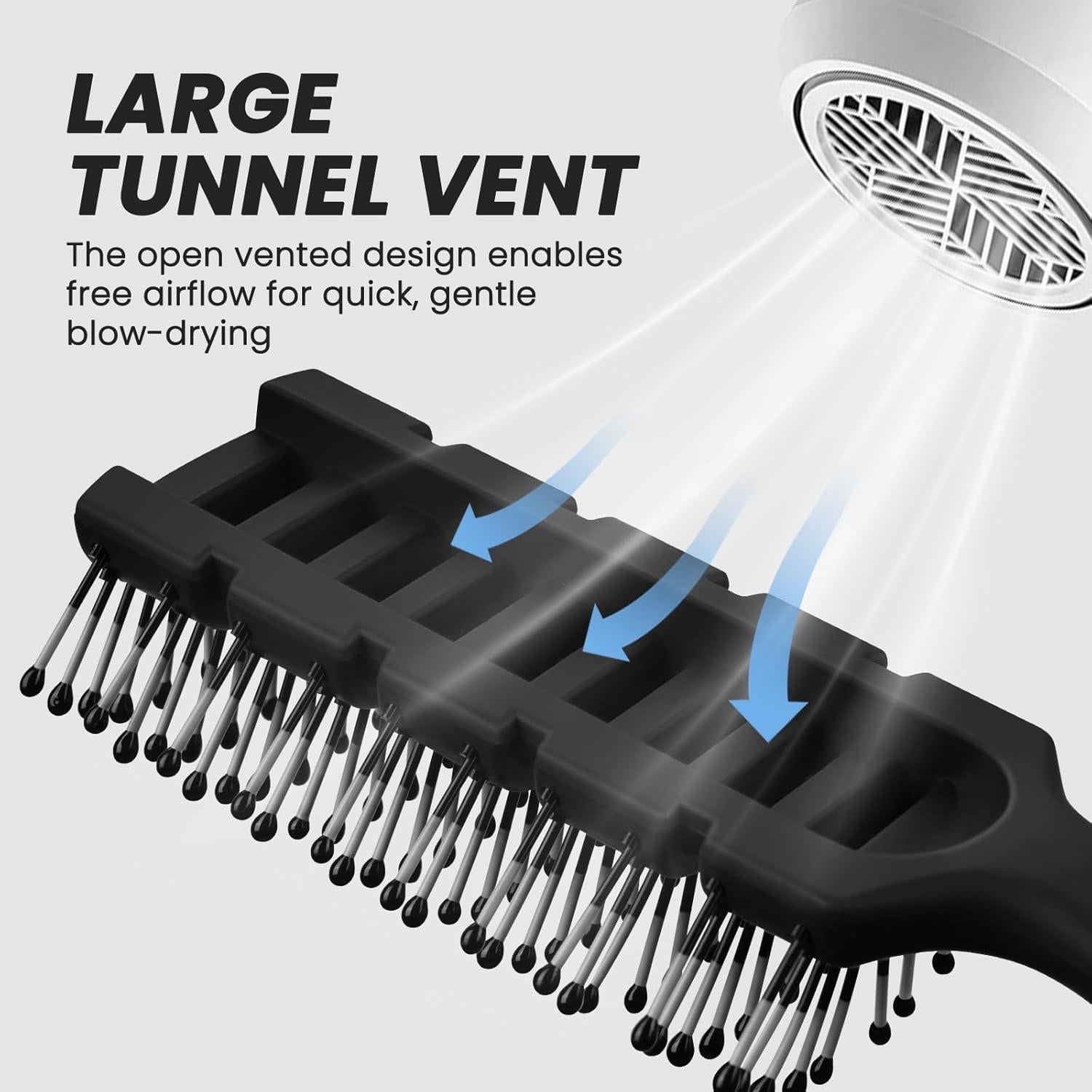 Cepillo Desenredante Balon para Todo Tipo de Cabello 21.7cm