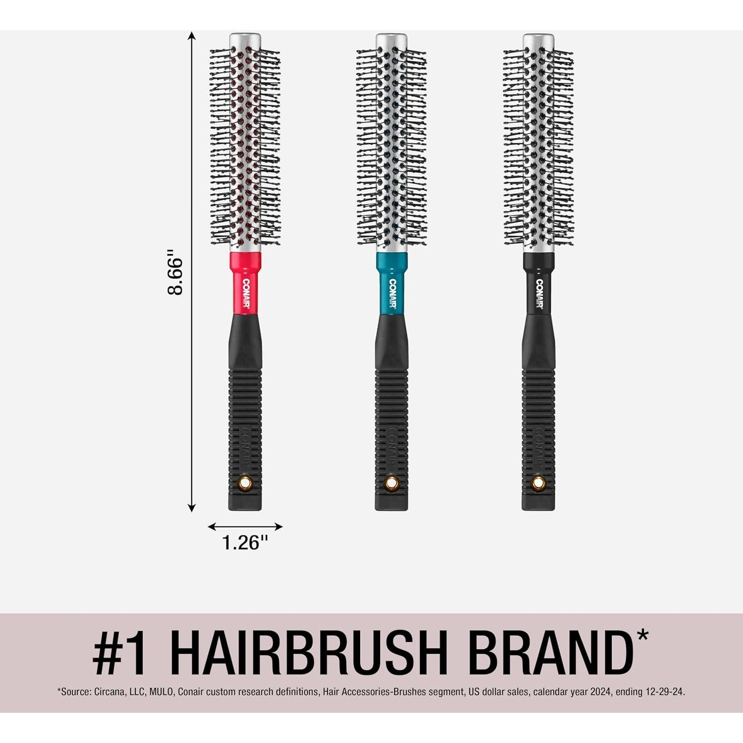 Cepillo Redondo Metálico Conair 12 Filas - Secado Rápido