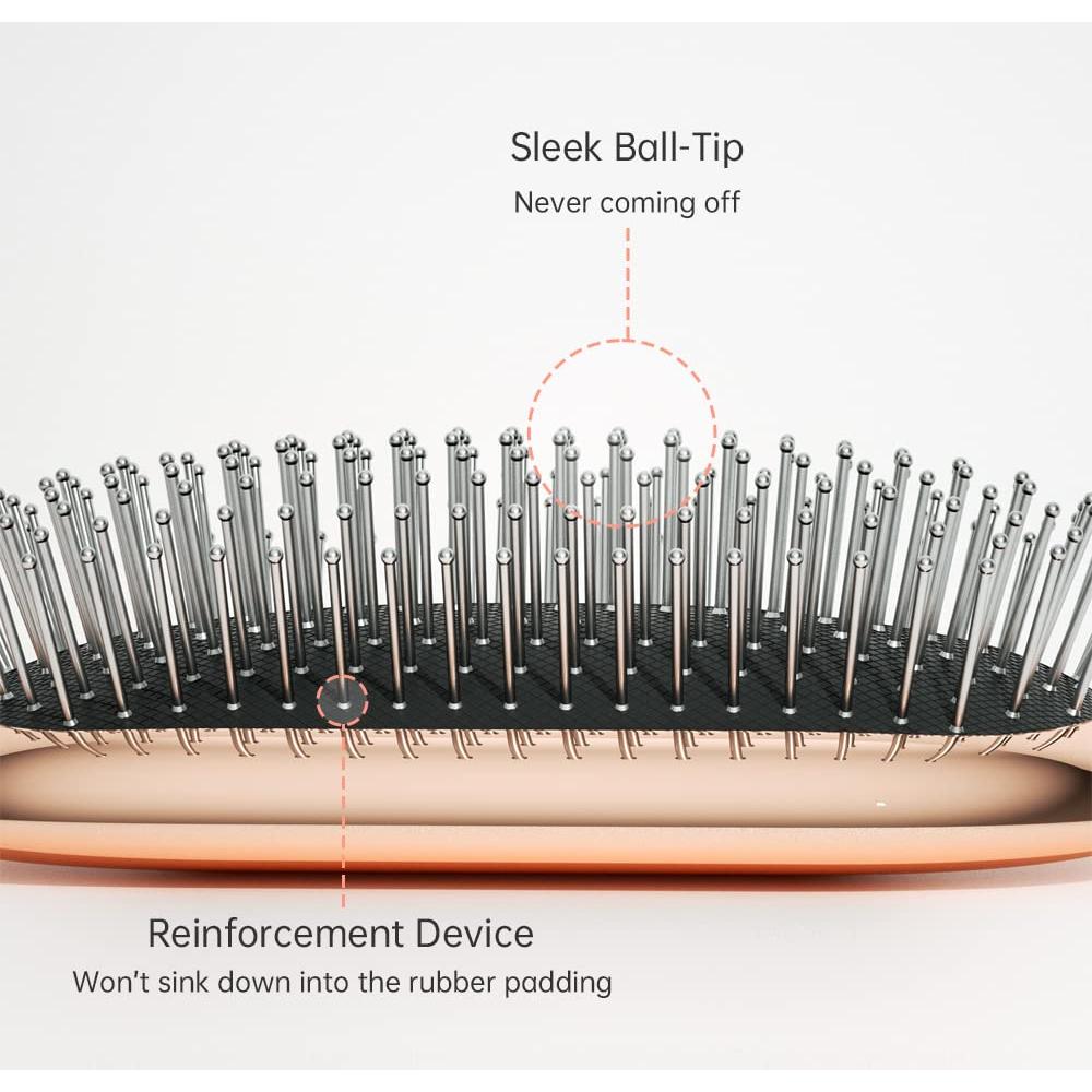 Cepillo Paddle Melbang de Acero Inoxidable para Todo Tipo de Cabello