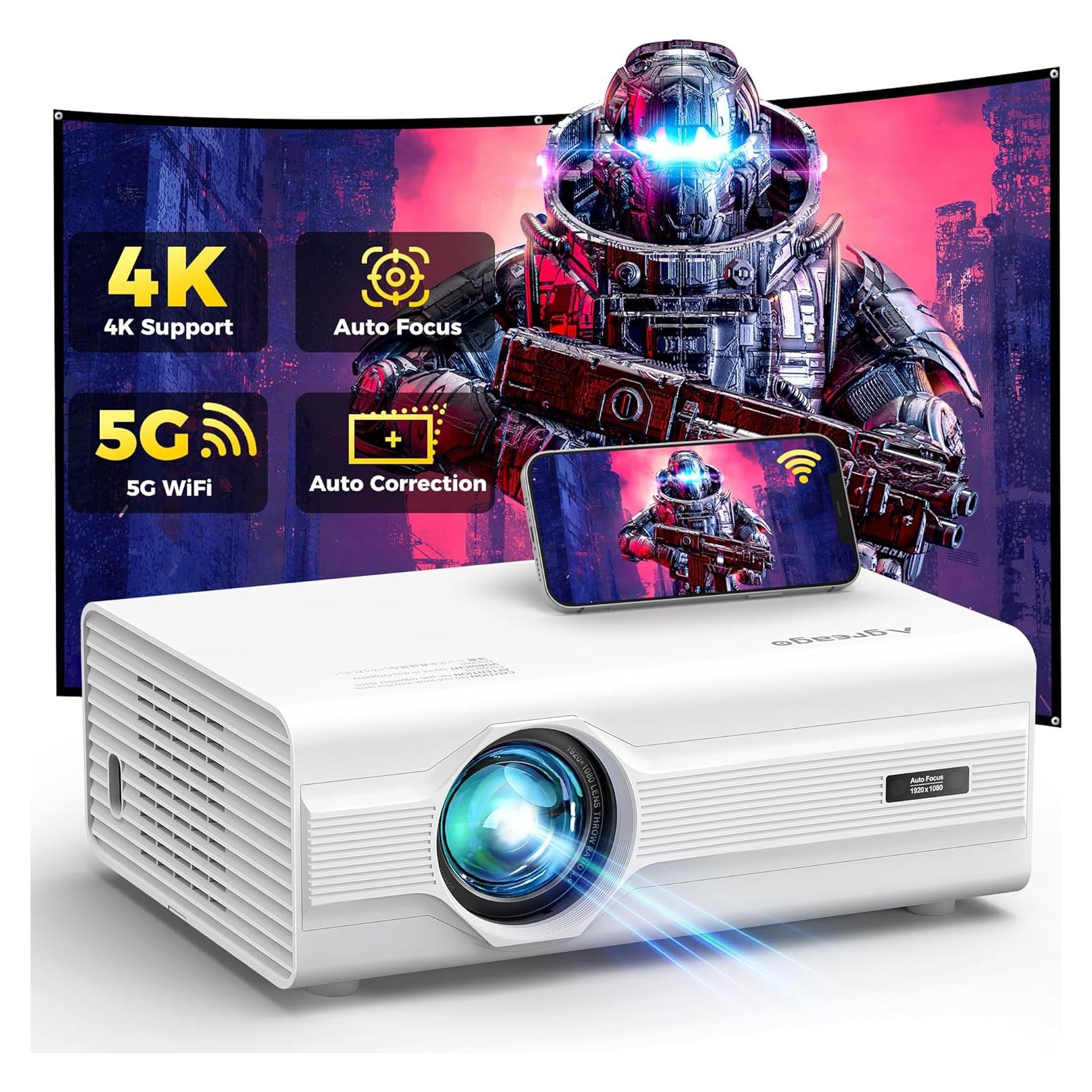 Proyector Agreago GC357 1080P WiFi 6 Bluetooth 5.2 600 ANSI