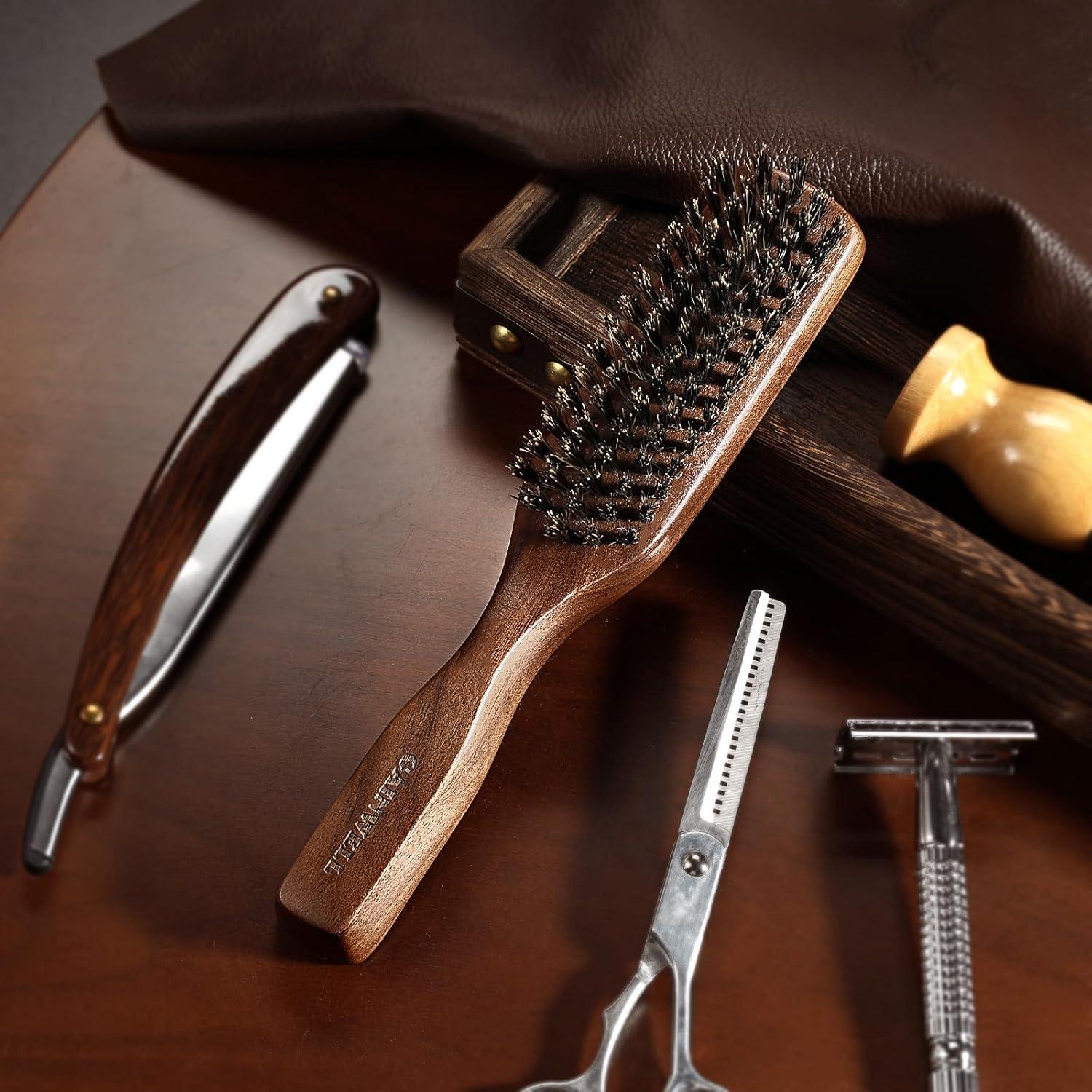 Cepillo de Cerdas de Jabalí GAINWELL para Cabello y Barba 19.5x3.5cm