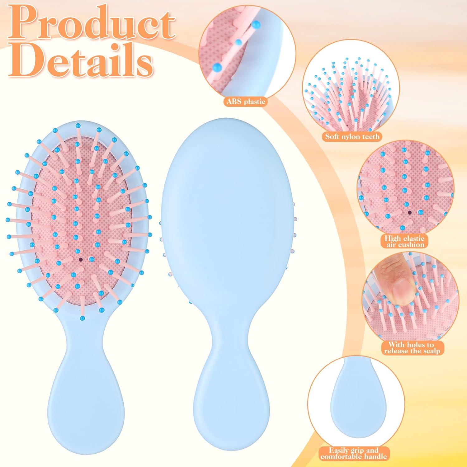 Juego de 8 Mini Cepillos de Cabello ProSuites para Niñas