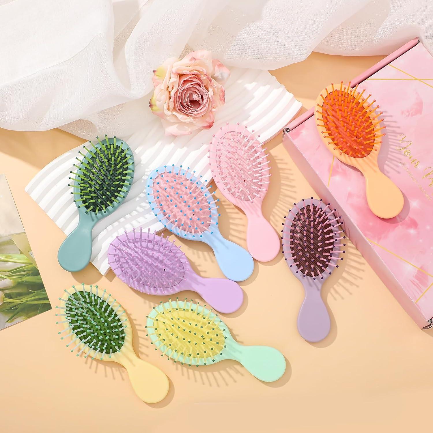 Juego de 8 Mini Cepillos de Cabello ProSuites para Niñas