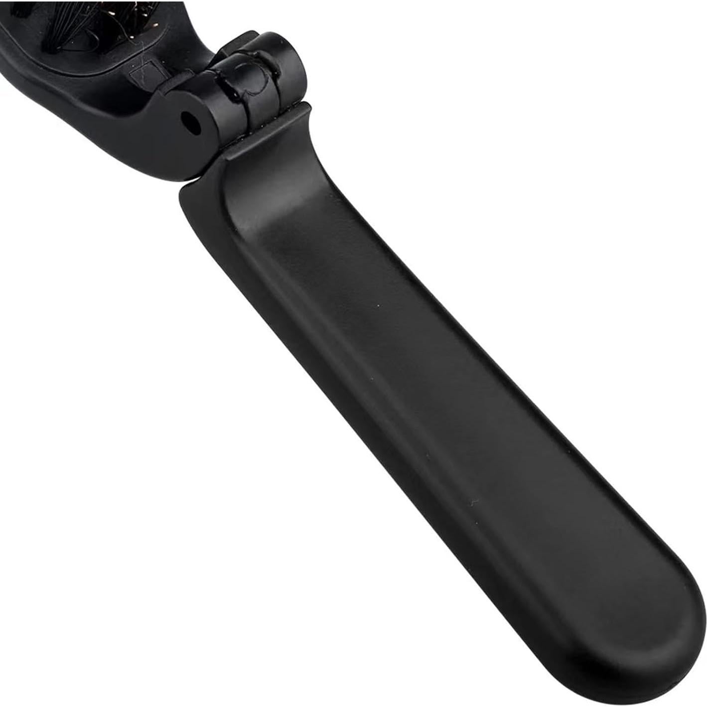 Cepillo Plegable Antiestático de Cerda de Jabalí Enyolidimk - Negro