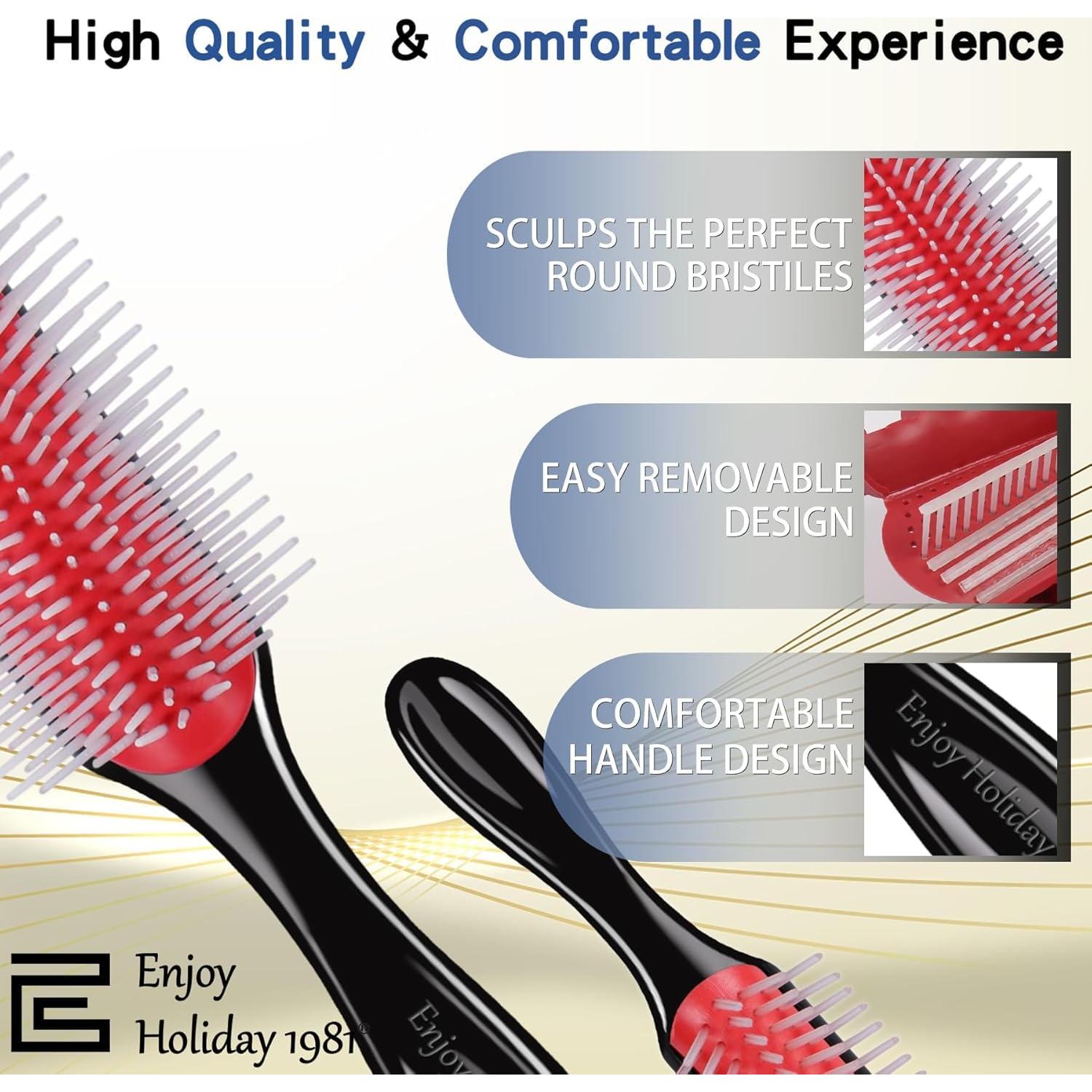 Cepillo Desenredante Enjoy Holiday 1981 para Cabello Grueso