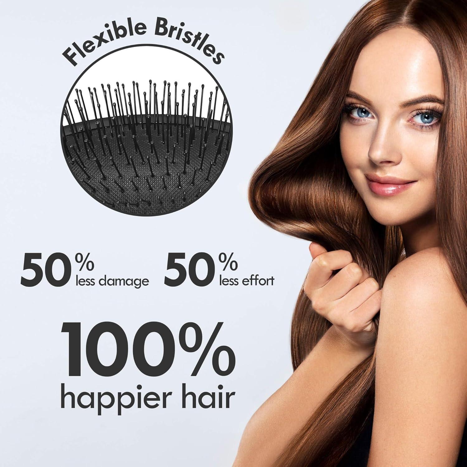 Cepillo Desenredante Aussumy - Paquete de 2 - Suave para Cabello