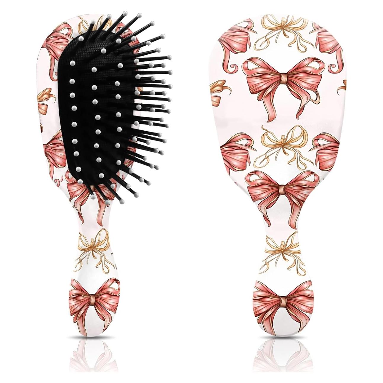 Mini Cepillo Desenredante GABraden Rosa 14 cm Viaje Todos Cabellos