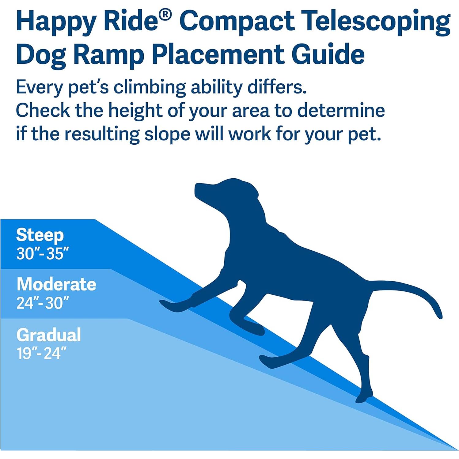 Rampa Telescópica Compacta PetSafe Happy Ride para Mascotas
