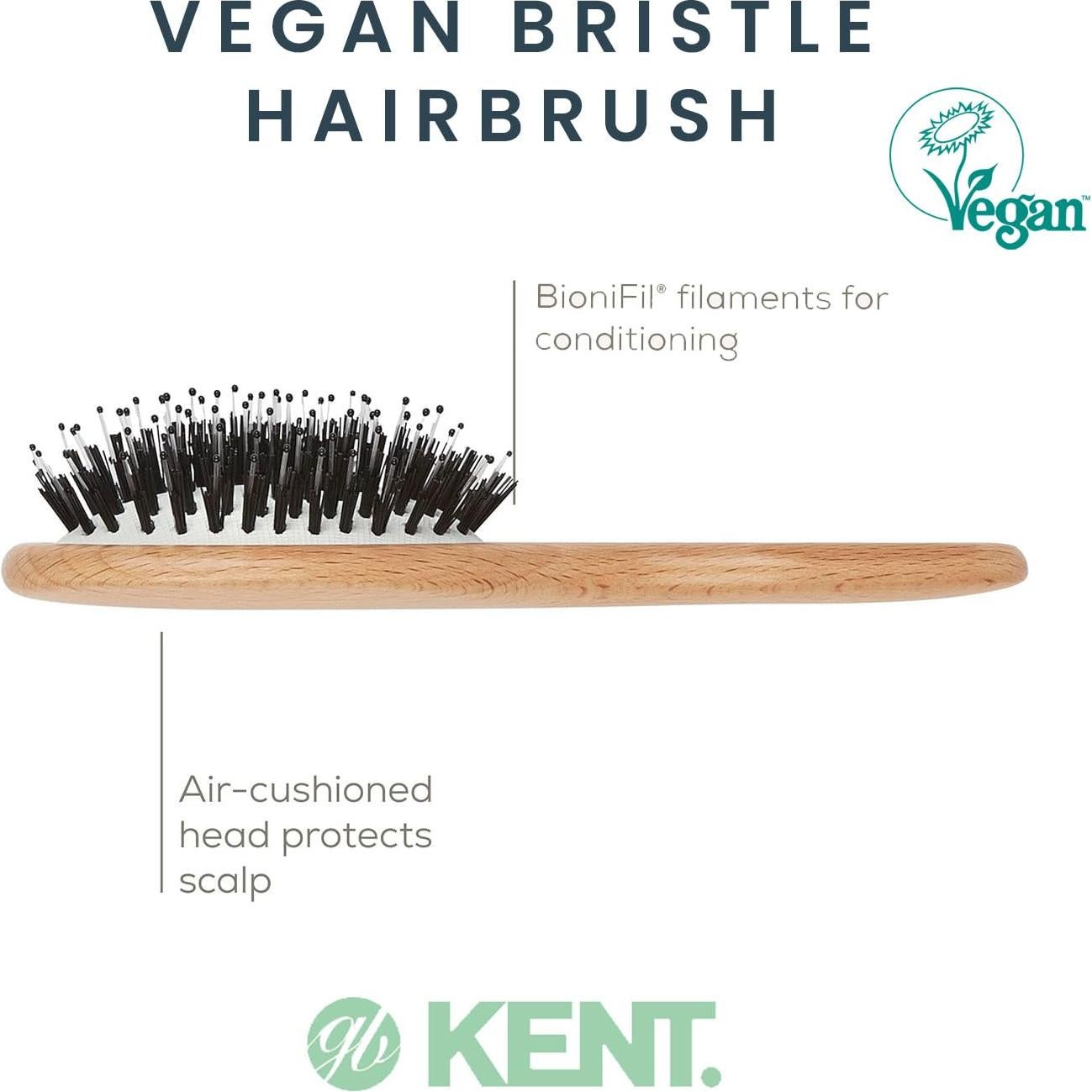 Cepillo de Cerdas Veganas Kent V02 Pequeño 17.78 cm