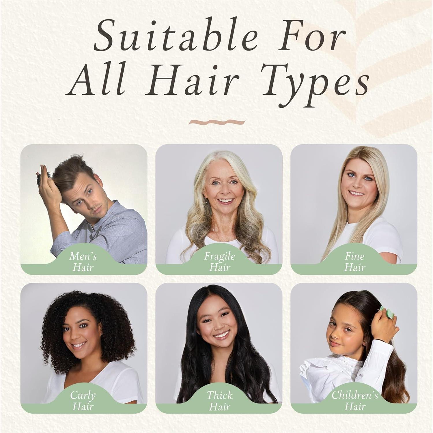 Cepillo Desenredante Manta Original Verde Sereno - Anti-Ruptura