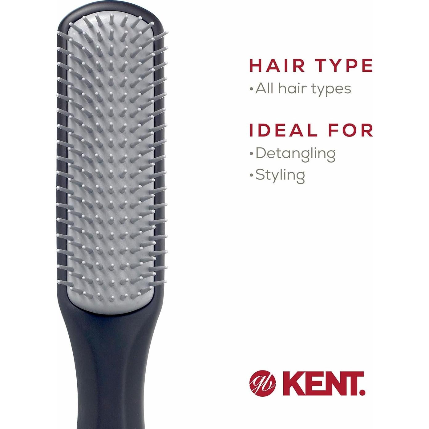 Cepillo de Estilo Kent KFM3 para Cabello Corto Masculino