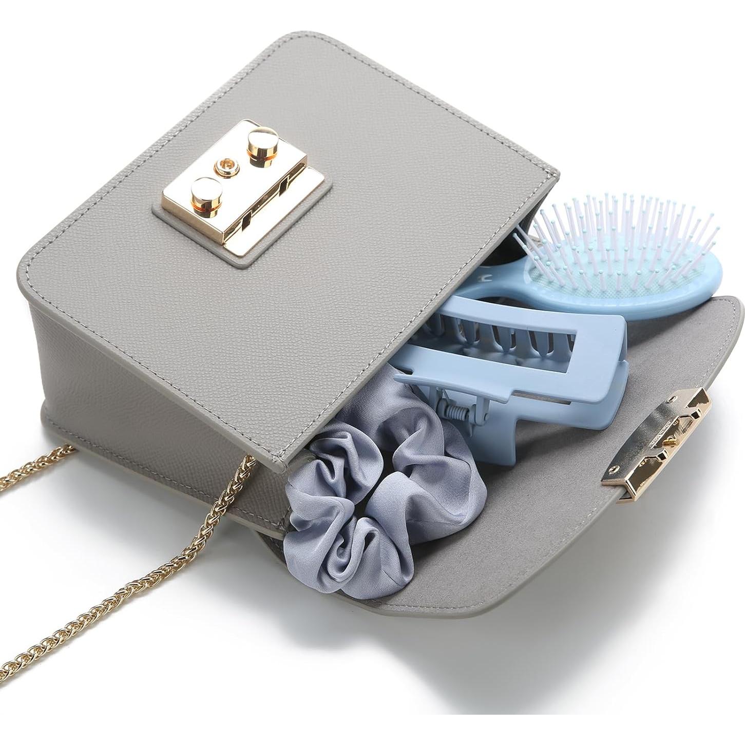 Mini Cepillos de Cabello para Dama de Honor 8 Piezas Blanco y Azul