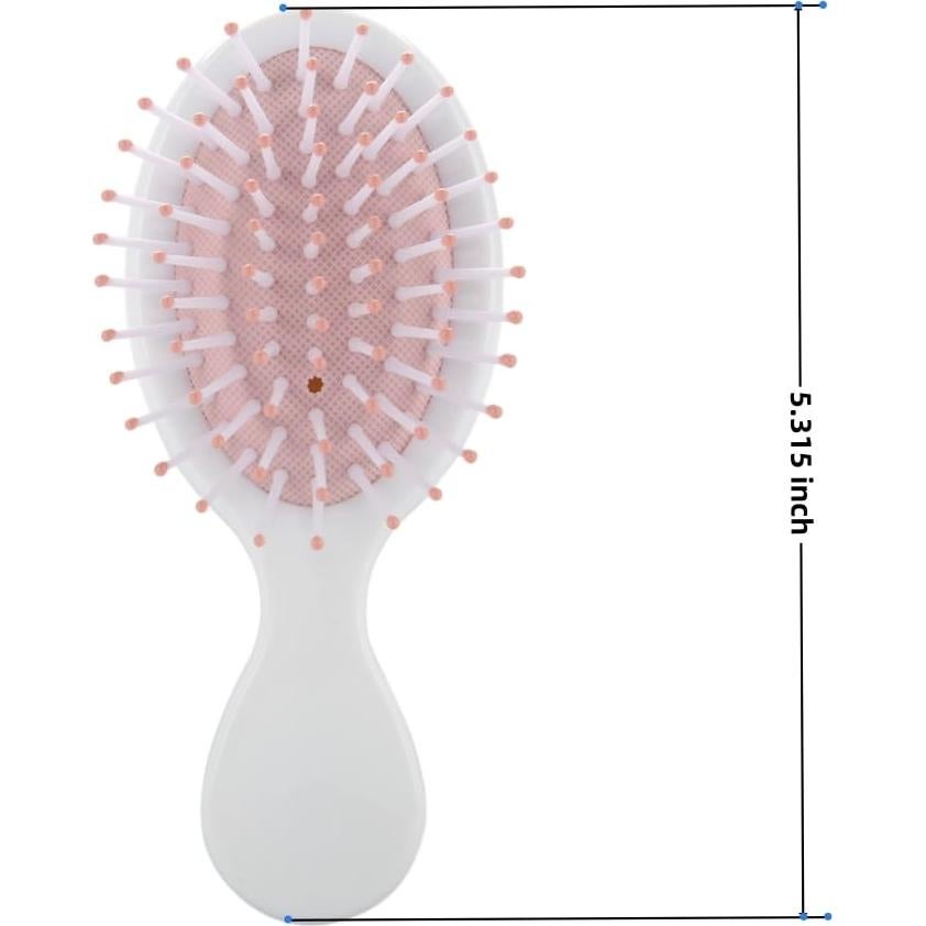 Mini Cepillos de Cabello para Dama de Honor 8 Piezas Blanco y Azul