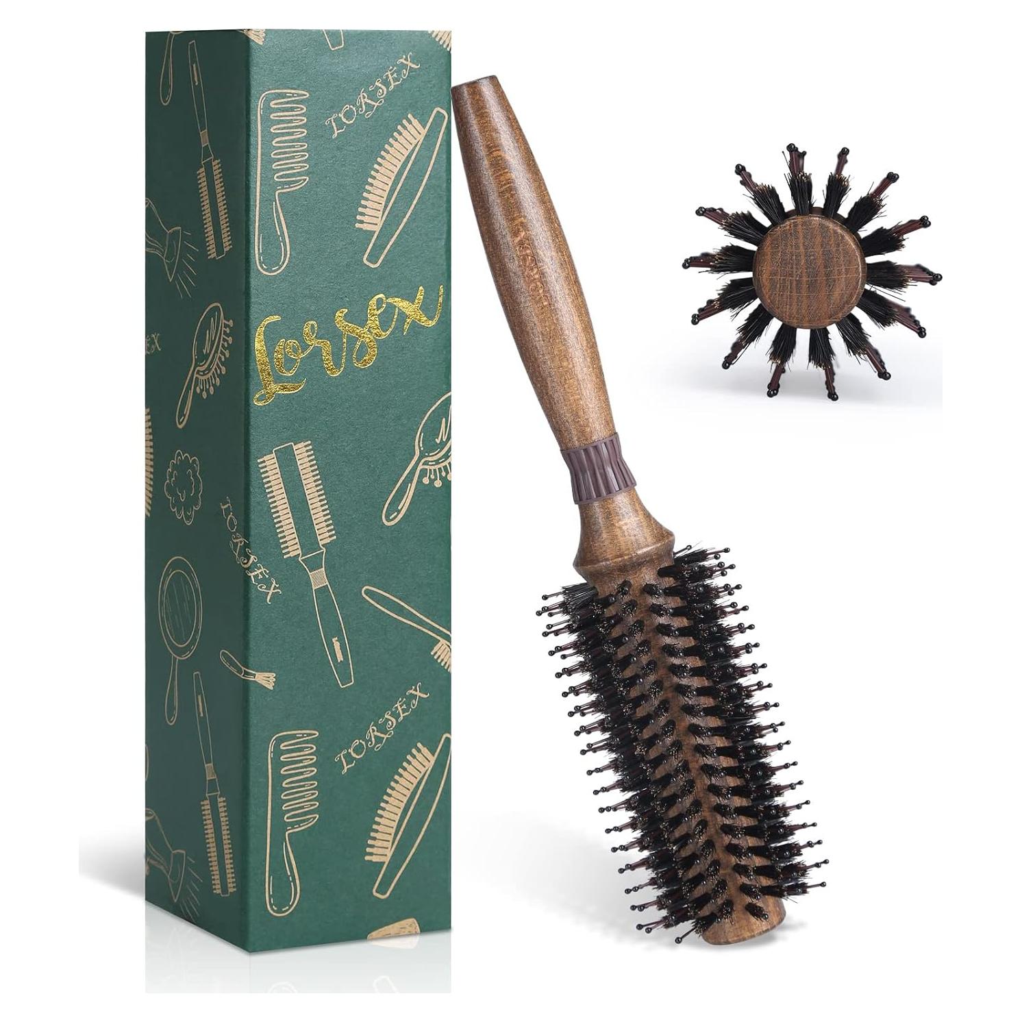 Cepillo Redondo LORSEX de Cerda de Jabalí 5.58 cm para Cabello