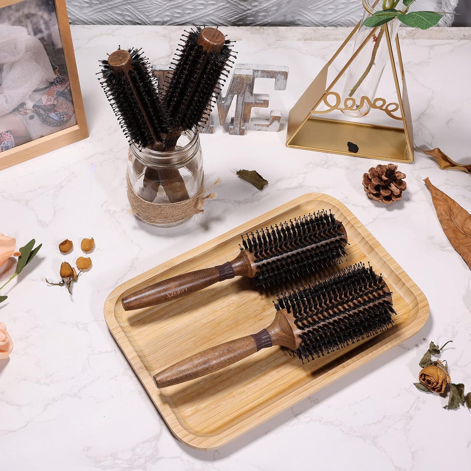 Cepillo Redondo LORSEX de Cerda de Jabalí 5.58 cm para Cabello