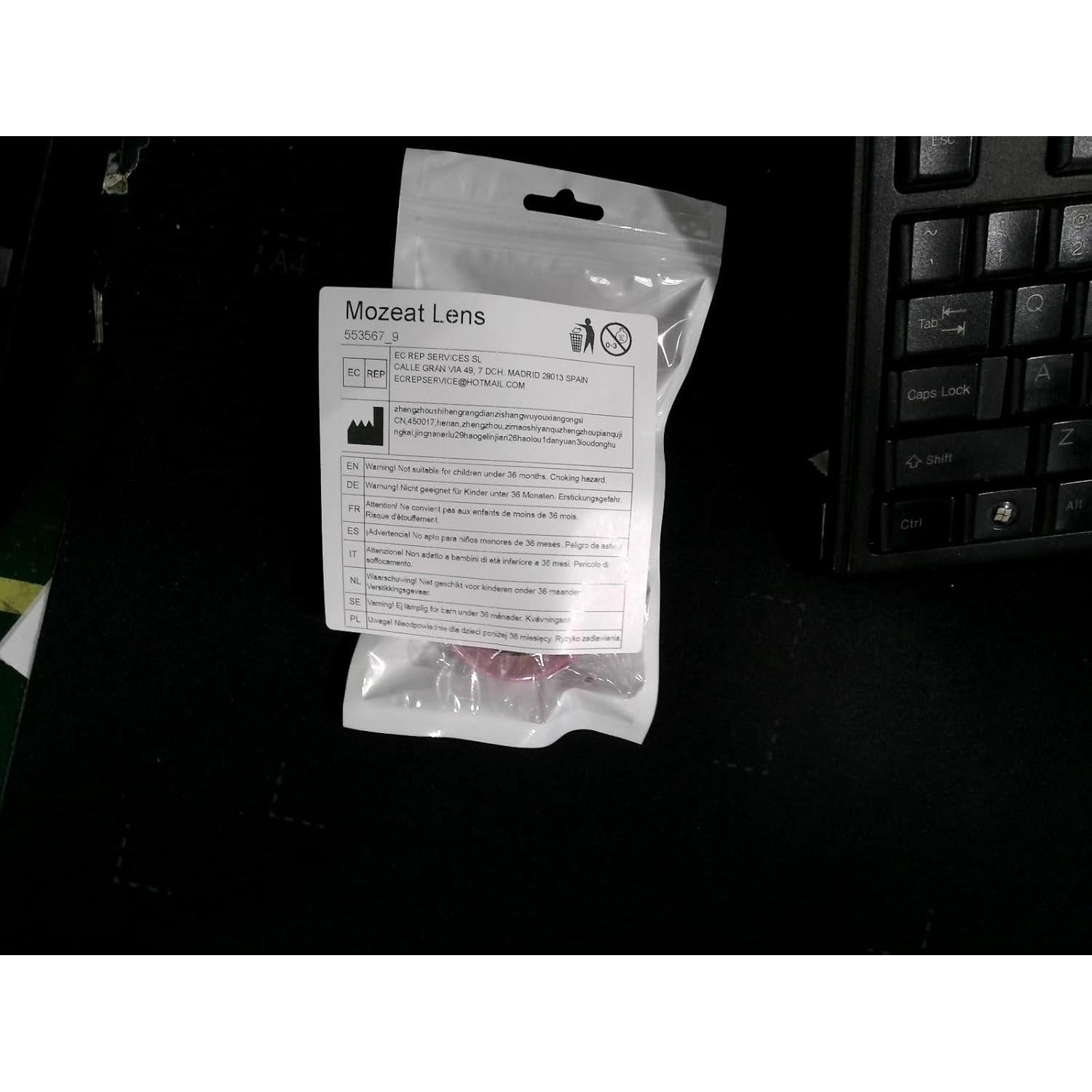 Cepillo de Pelo Plegable con Espejo Rosa MOZEAT LENS