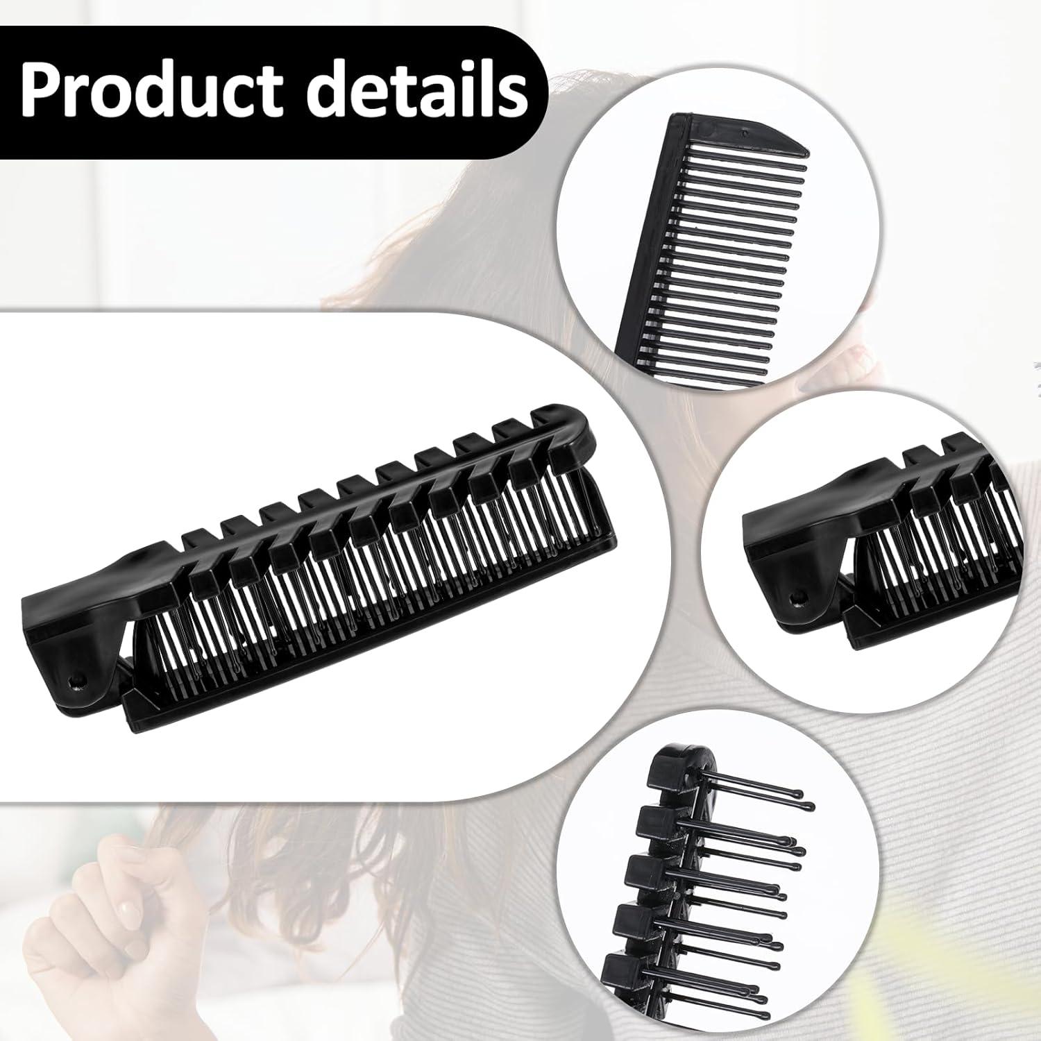 Juego de 3 cepillos de viaje plegables QfwdfcTrenz negros
