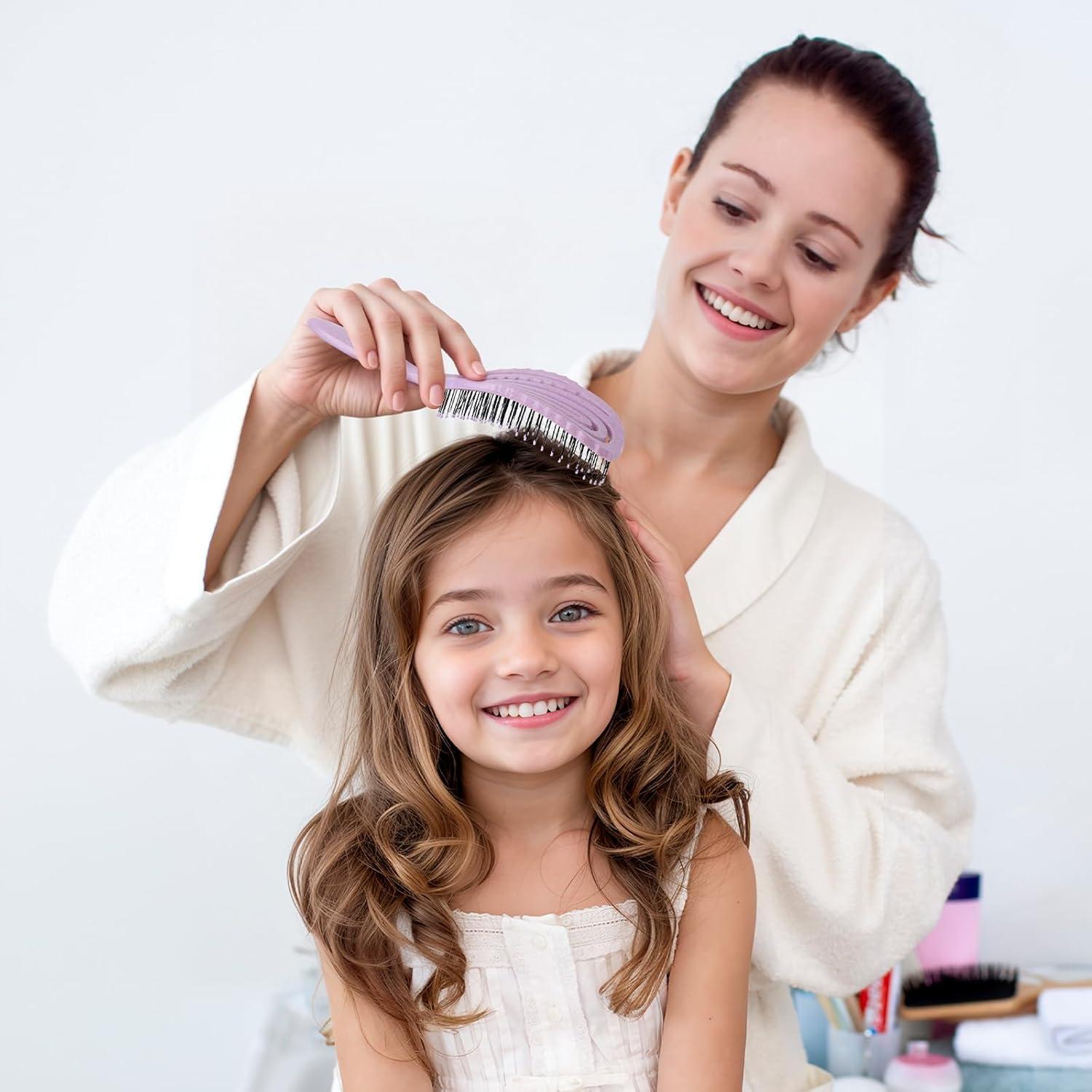 Cepillo Desenredante Ecológico AIMIKE Morado 24x8cm