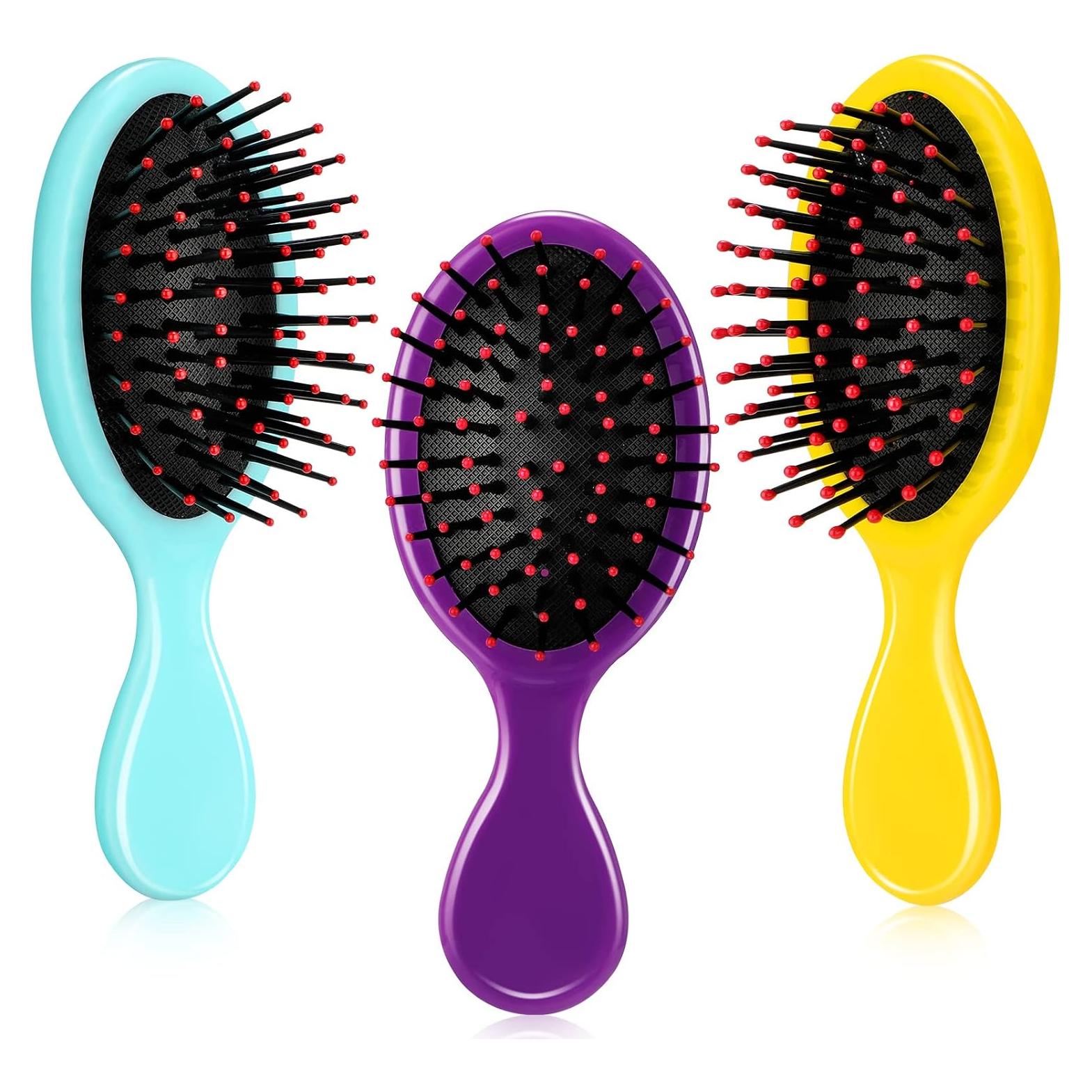 Mini Cepillos para el Cabello Nuenen - 3 Piezas Viaje Suaves