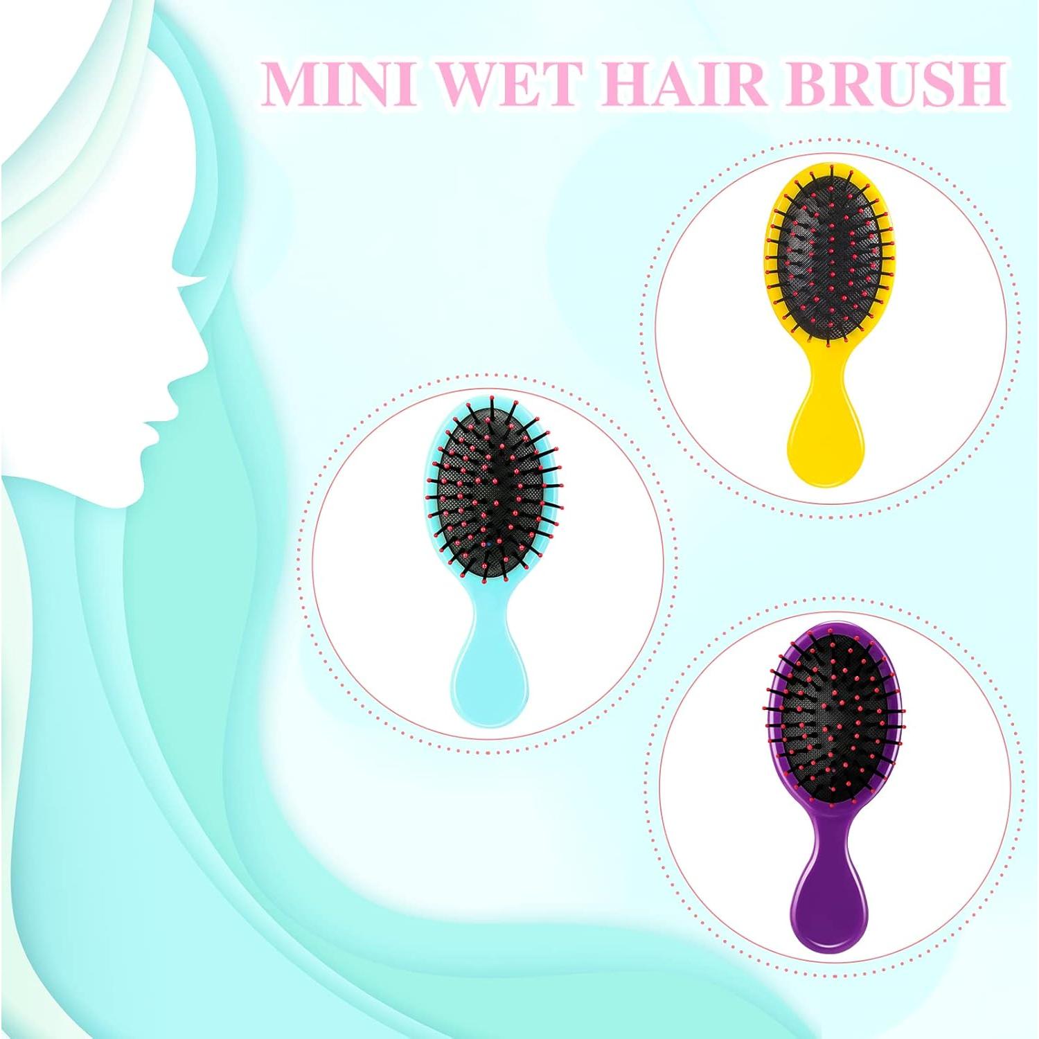 Mini Cepillos para el Cabello Nuenen - 3 Piezas Viaje Suaves