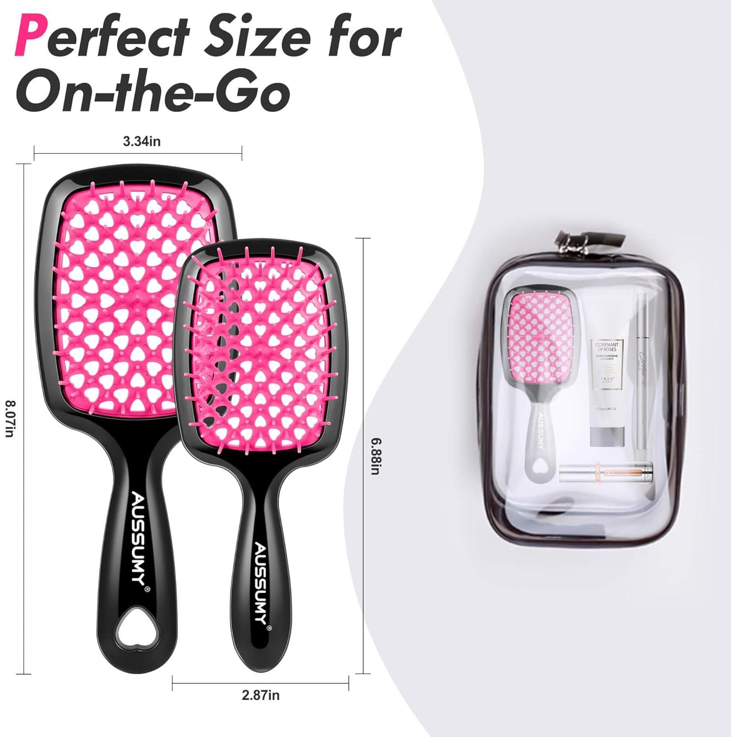 Cepillo Desenredante Aussumy Magenta Regular y Mini 20x20cm