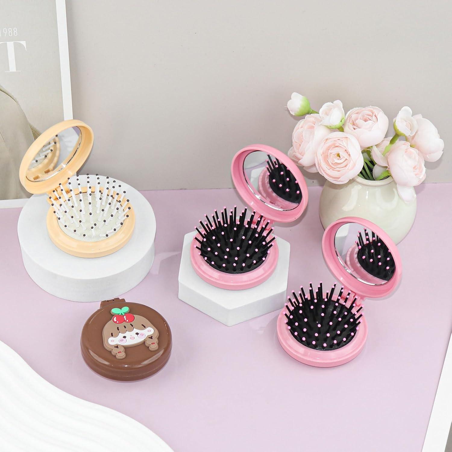 Set de 8 Cepillos Espejo Plegables Lilingsty 2 en 1