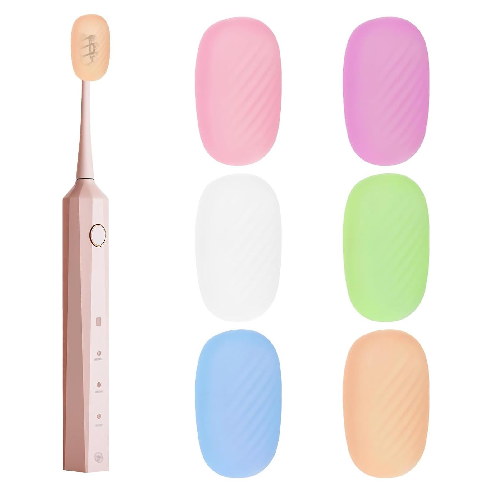 6 Fundas de Cepillo de Dientes de Silicona Larrel - Colores Mixtos